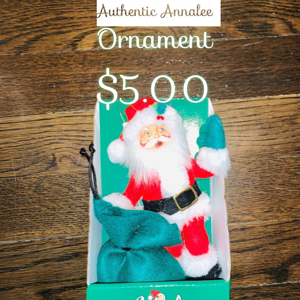 Authentic Annalee Santa Ornament